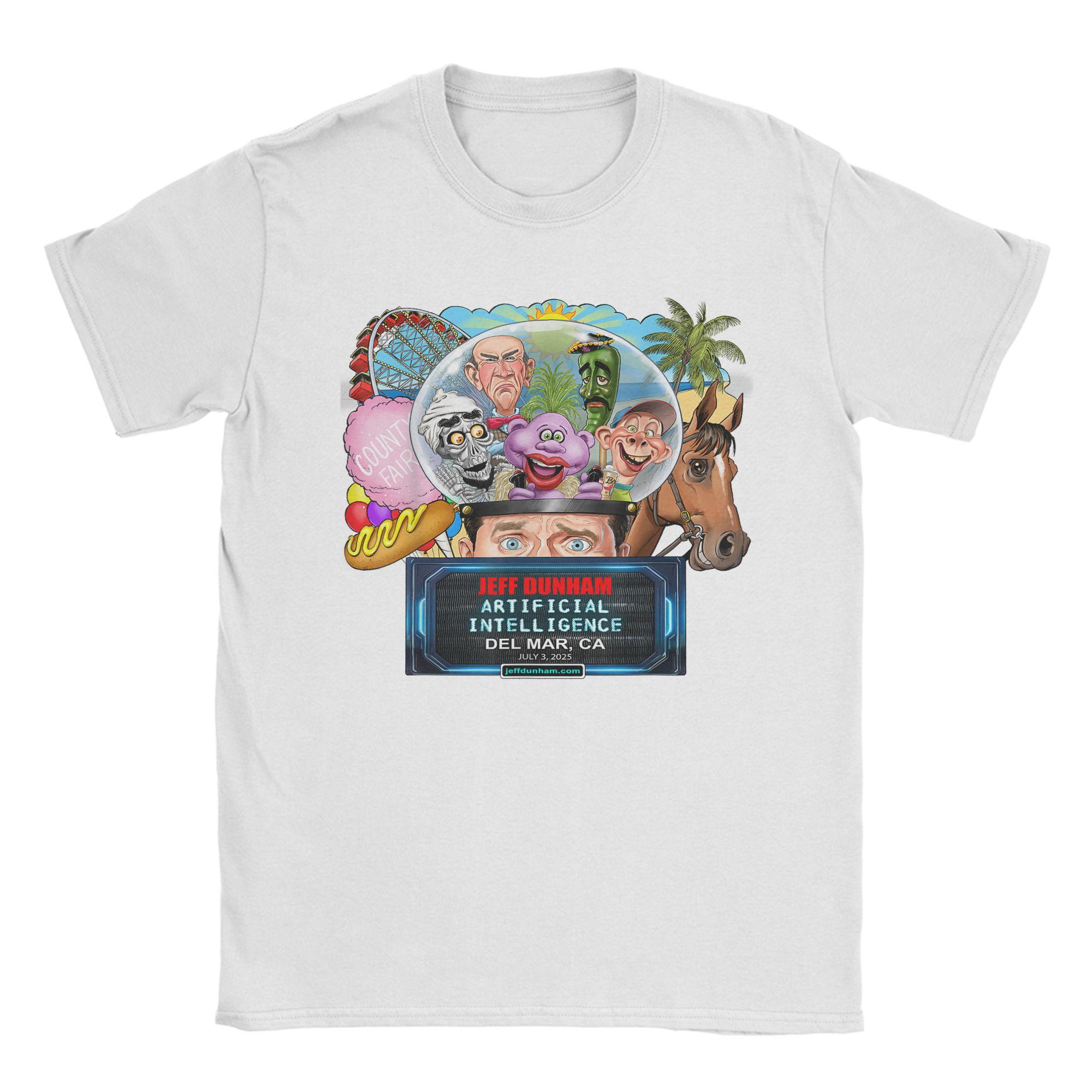 

Потрясающая футболка J-Jeff Dunham для мужчин с круглым вырезом, 100% хлопок, футболка с коротким рукавом, топы, подарок на день рождения S