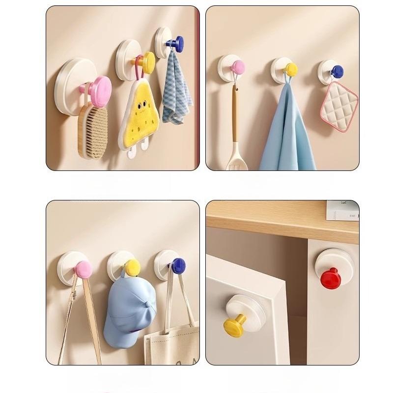 Foyer Suction Cup Hooks, No Need for Drilling, Strong Load-bearing Adhesive, Coat Hooks Behind The Door