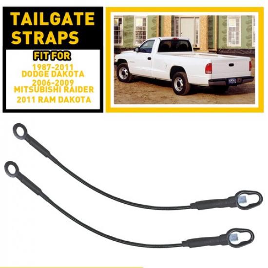 

NEW Rear Cables Tailgate Set 2 Straps Fit Dodge Dodge Dakota / Raider 1987-2011