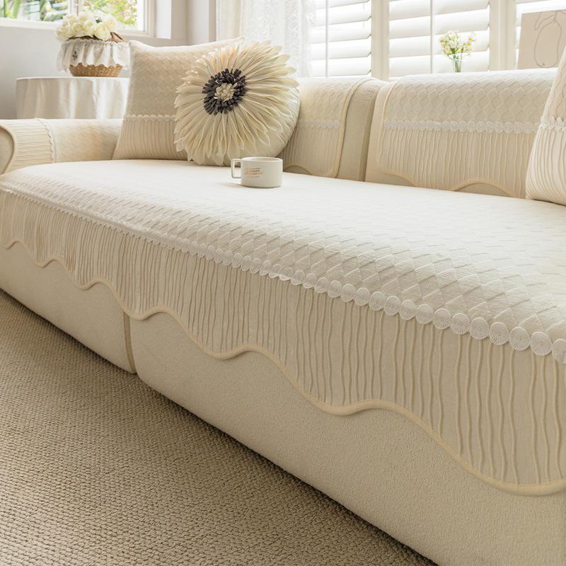 2026 Thickened Milk Fleece Straight Sofa Cushion Non-slip Backrest Cover Lumbar Pillowcase 30x50cm Without Core 1150₽