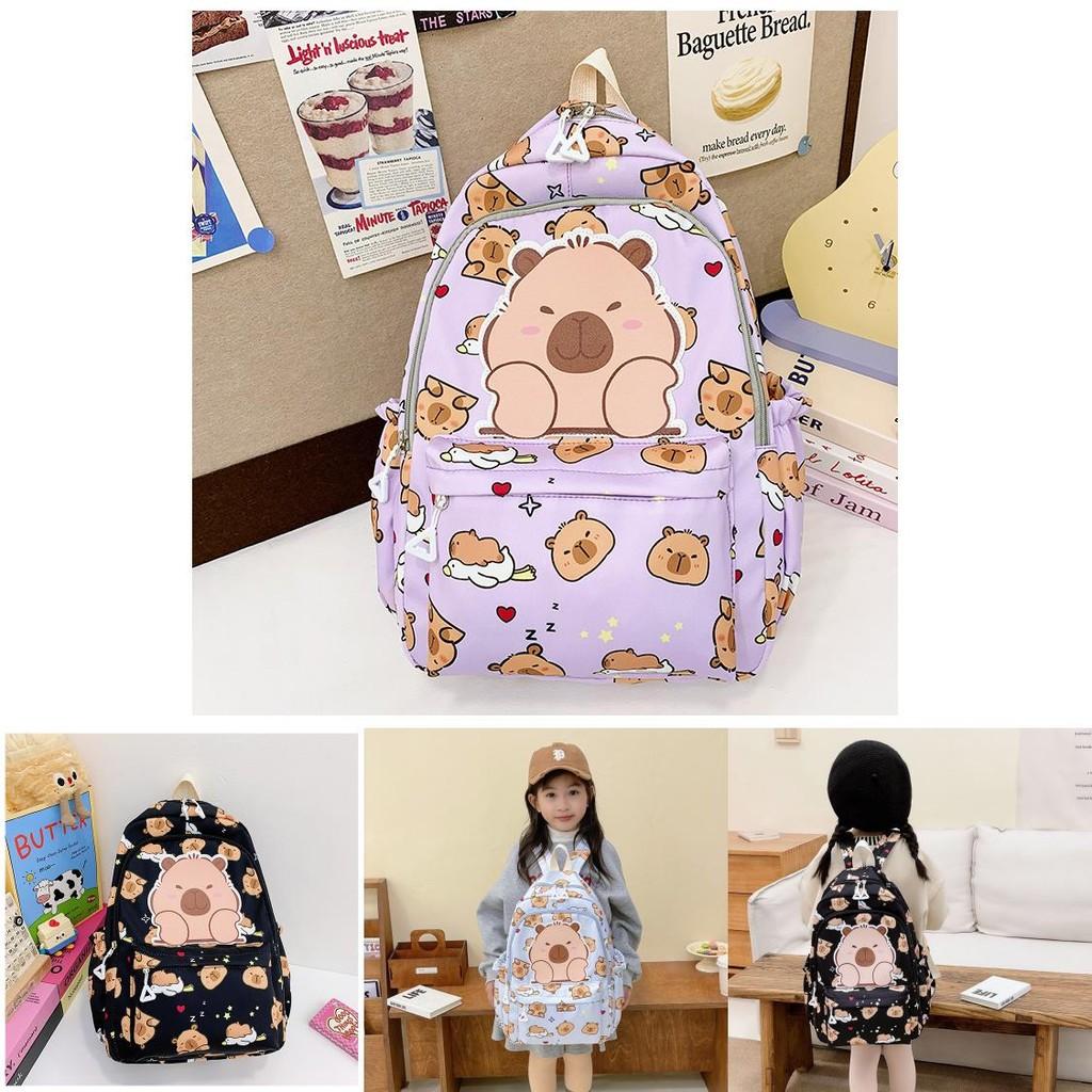 Lightweight Durable Nylon School Backpack With Fun Cartoon Design For Kids 16 Inch