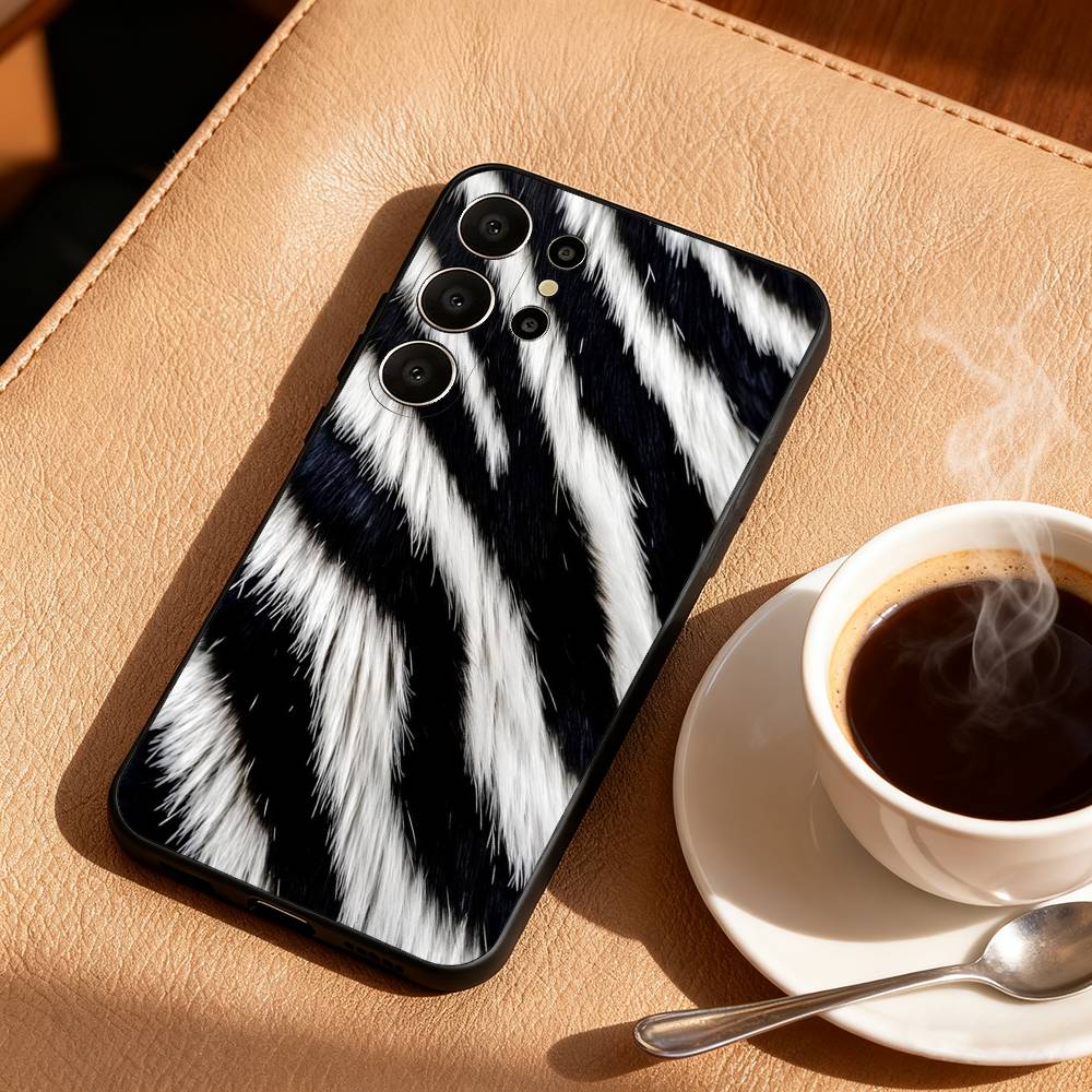 

F-Fashion Чехол для телефона с принтом тигра и леопарда для Samsung S25,S24,S21,S22,S23,S30,Ultra,S20,FE,Lite,10,9, Черный чехол Samsung S20ULTRA5G