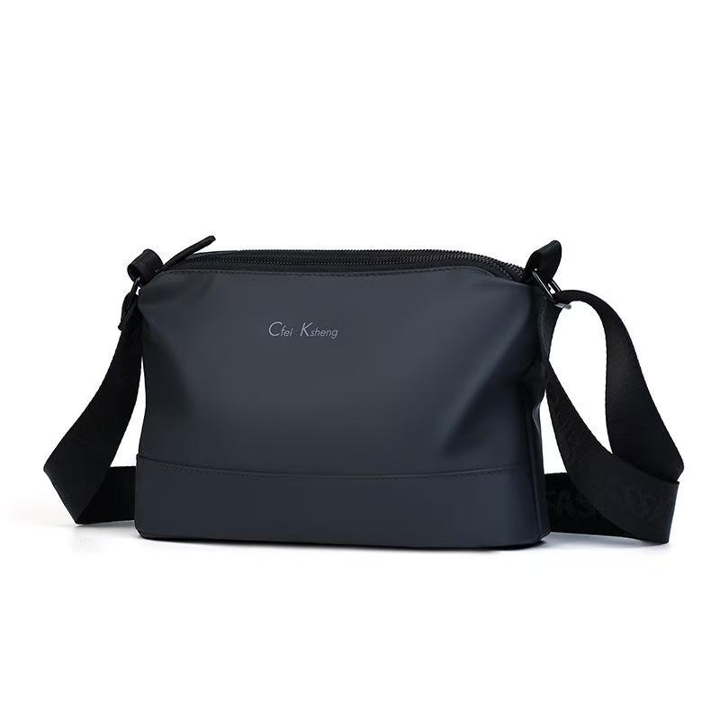 

Men s Waterproof Leather Crossbody Bag - Multi-Compartment, Summer 2025 Collection, Horizontal Shoulder Bag for Business Commuting One Size сірий колір