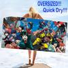 My Hero Academia Print Beach Towel, Large Soft Quick Dry Towel for Beach Camping Swimming