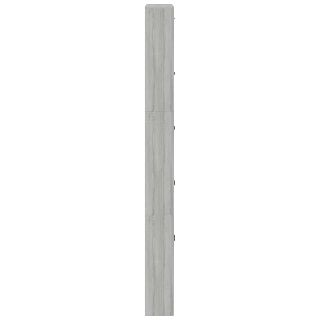 VidaXL Schuhschrank Grau Sonoma 59x17x169 cm Holzwerkstoff
