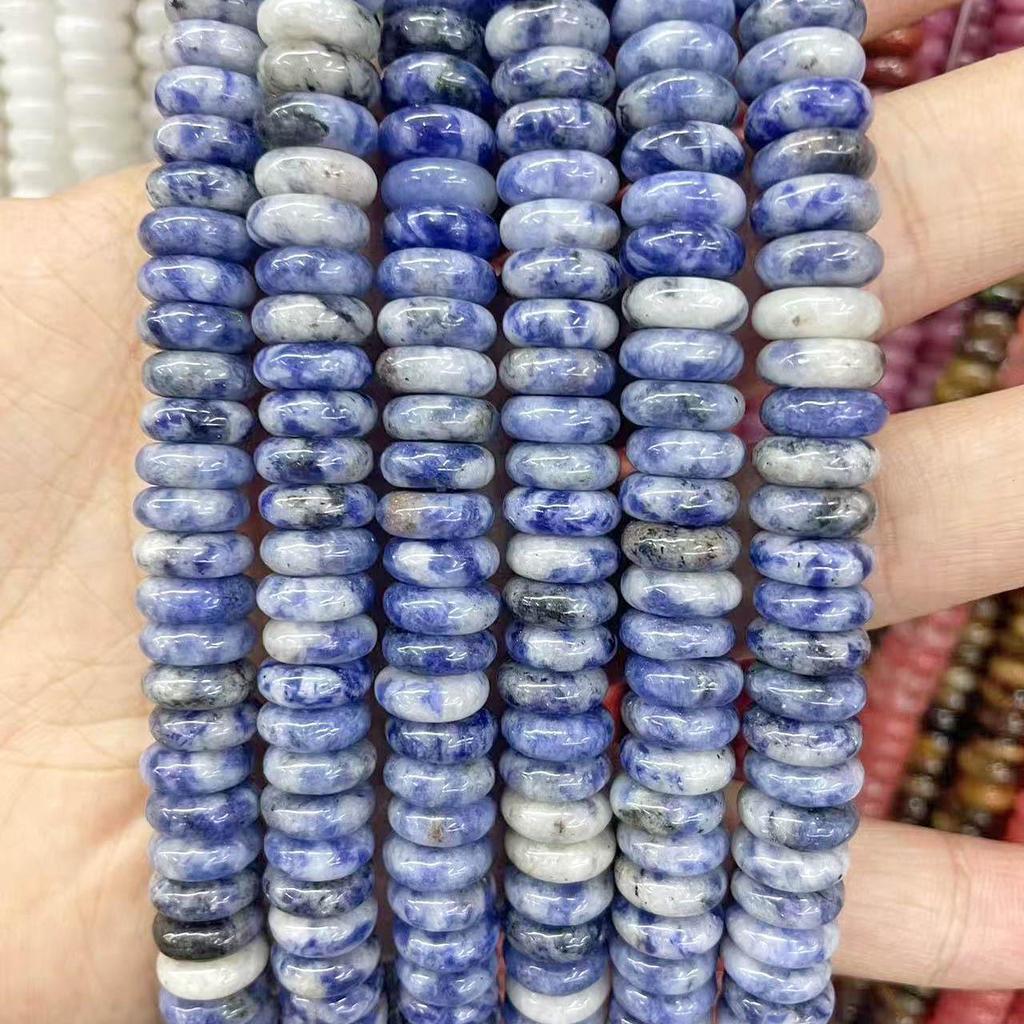 10mm Natural Tiger Eye & Aventurine Abacus Beads for DIY Jewelry Bracelet/Necklace Accessories