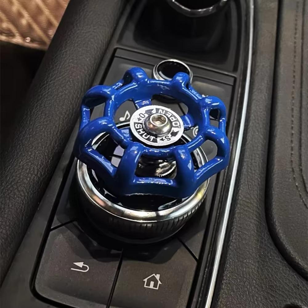 Car Central Control Knob 3D Faucet Valve Car Engine Ignition Start Stop Button Cover Car Button Cover Car Interior Ornament