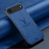 For iPhone Air Case Deer Pattern Cloth Texture PU + PC + TPU Phone Cover