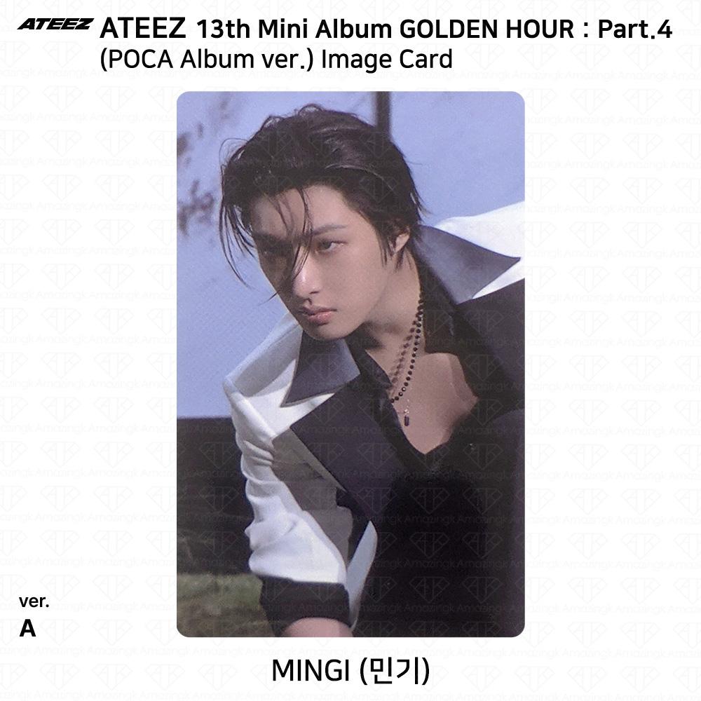 ATEEZ 13. Mini-Album Golden Hour Teil 4 POCA Album Version. Fotokarte
