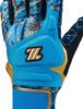 ZETT Baseball Batting GRAPHIC GRIP General Light Blue X Gold Size L Gloves, GLOVE, Ambidextrous, Use, (2282), (BG18523B)
