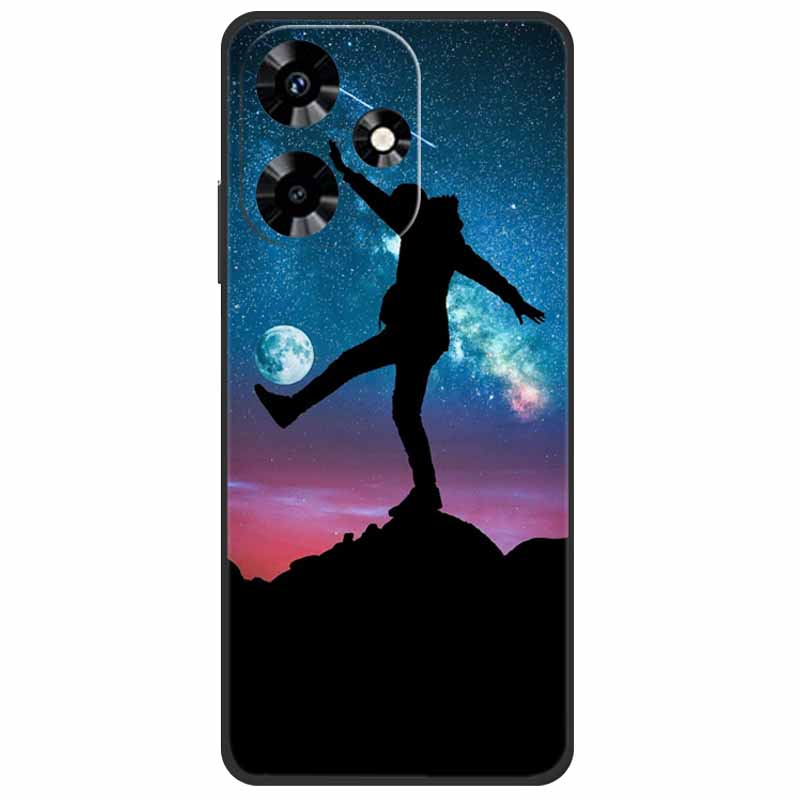For Infinix Hot 30i NFC Case X669D Silicone Wolf Lion TPU Soft Fundas For Infinix Hot 30i X669C Hot30i 2023 Protector Black Capa