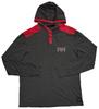 Y2K 2000s Rock Revival Hooded Tee Shirt Hoodie Front Back Men’s XL Gray Red