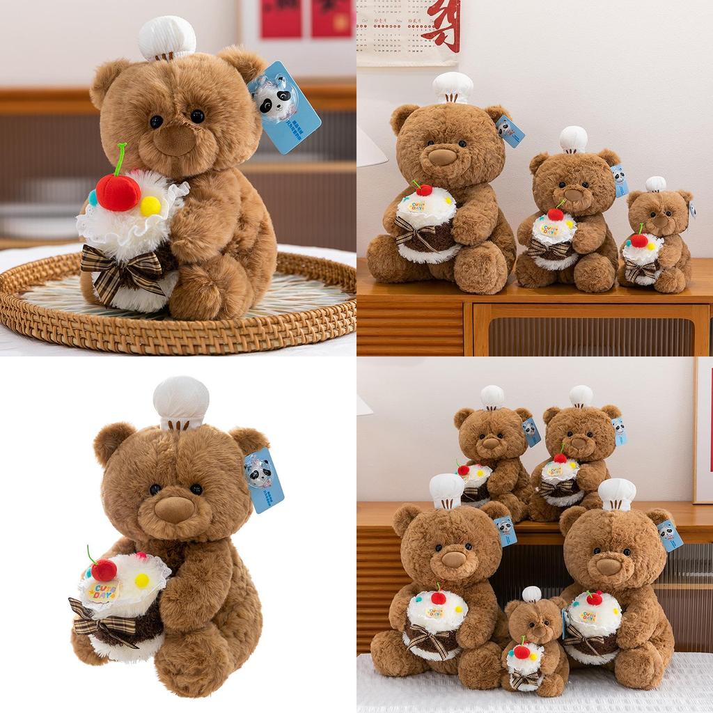 Cuter Teddy Bear Plush Toy With Cake Decoration For Kids And Teens