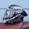 ORZ-S802 motorcycle helmet,ABS men's and women's full face helmet,R50S personalized, cool, all season, big tail wing helmet DOT