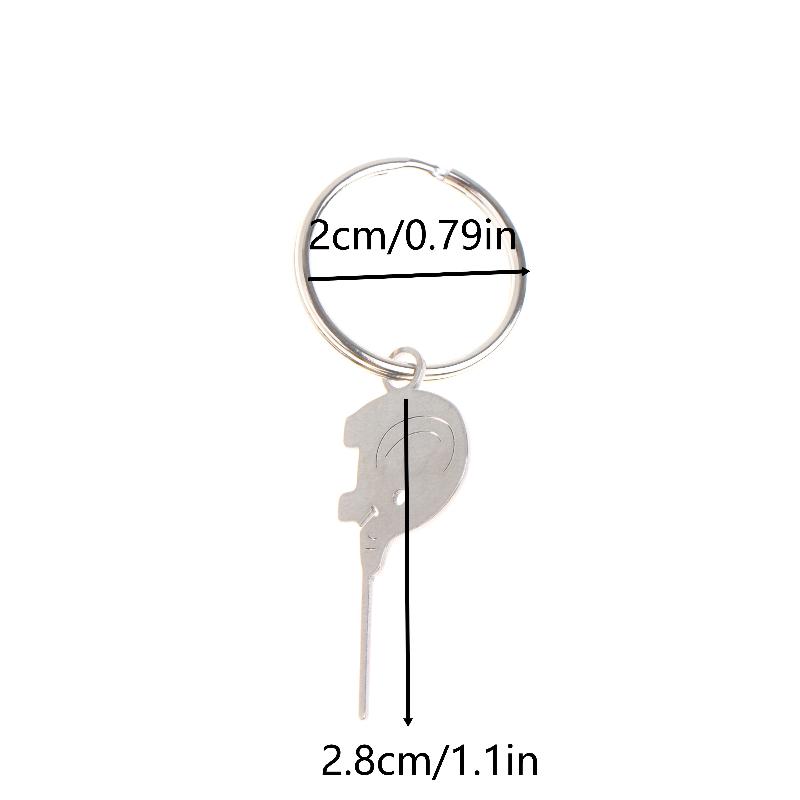 Universal SIM Card Ejector Keychain with Stainless Steel Elephant for Quick Access