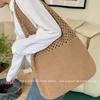 Tote Bag Knitted Bag Mesh Hollow Women's Shoulder Bag Woven Bag Handbag