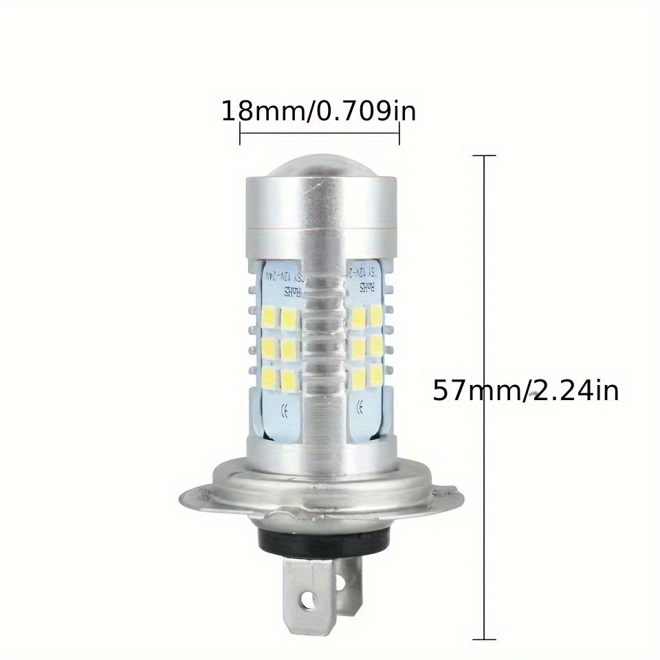 2PCS front LED headlight bulbs headlamp H7 high and low beam 6000K super white