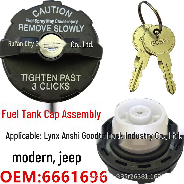 

Крышка топливного бака для Jeep, Hyundai, Bobcat - Совместима с номерами деталей 6661696, 82400806, 52100239, 82400041. Yes чёрный