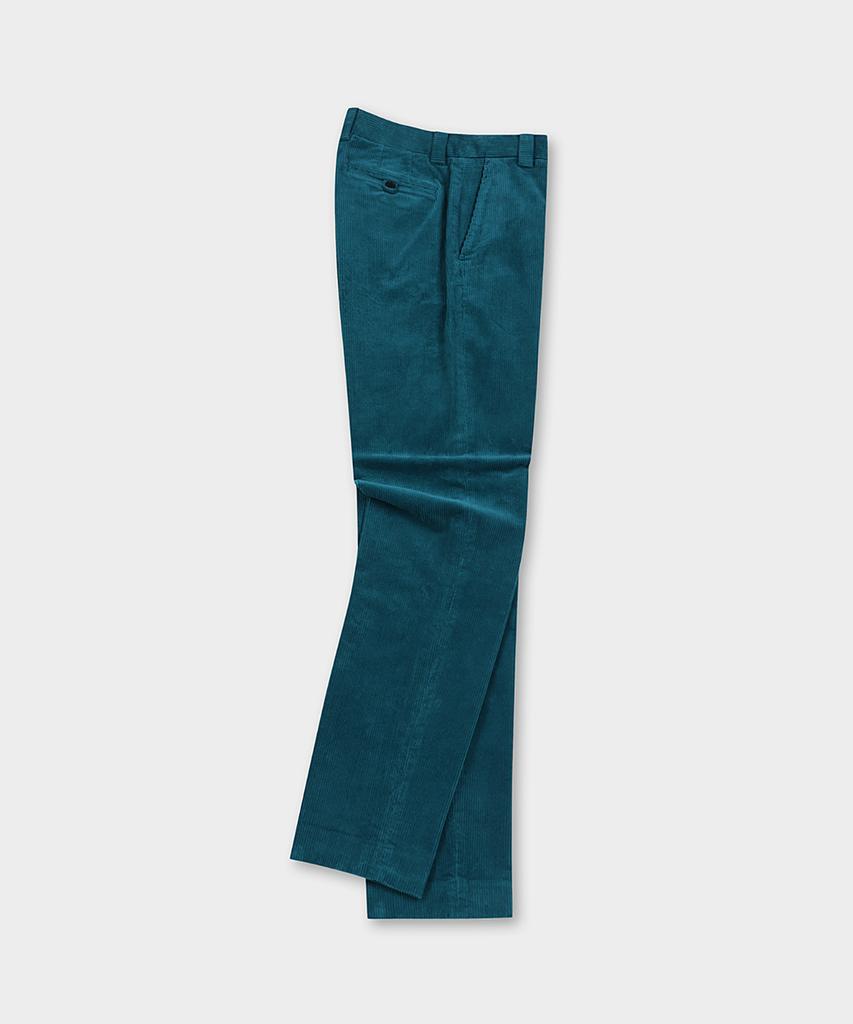 BROOKS BROTHERS Regular Fit 8W Corduroy Pants (Olive) (Bbpcmm4488Jew)