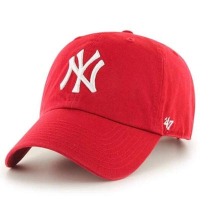 47brand MLB Νέα Υόρκη Μεγάλο Λογότυπο Καθαρισμός Κόκκινο Καπέλο (B-RGW17GWS-RD)