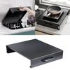 Black Gas Furnace Cover Strong Durable Space Saving Stove Cover Tables Multipurpose Carbon Steel Plate Storage Rack