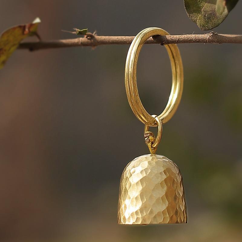 1Stk MOUNT Outdoor Messingglocke Anhänger Schlüsselring Zubehör Auto Schlüsselanhänger Hundeglocke Kleine Glocke