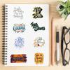 50 Cartoon French Inspirational Graffiti Stickers Decorate Suitcase Guitar DIY Waterproof Stickers
