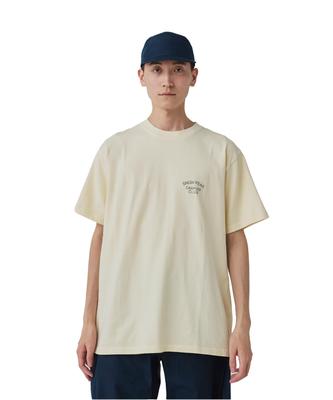 Snow Peak Recycled Cotton Dyed SPC Size M LIGHT BEIGE Festival Camping Outdoor T-Shirt TS-25SU202