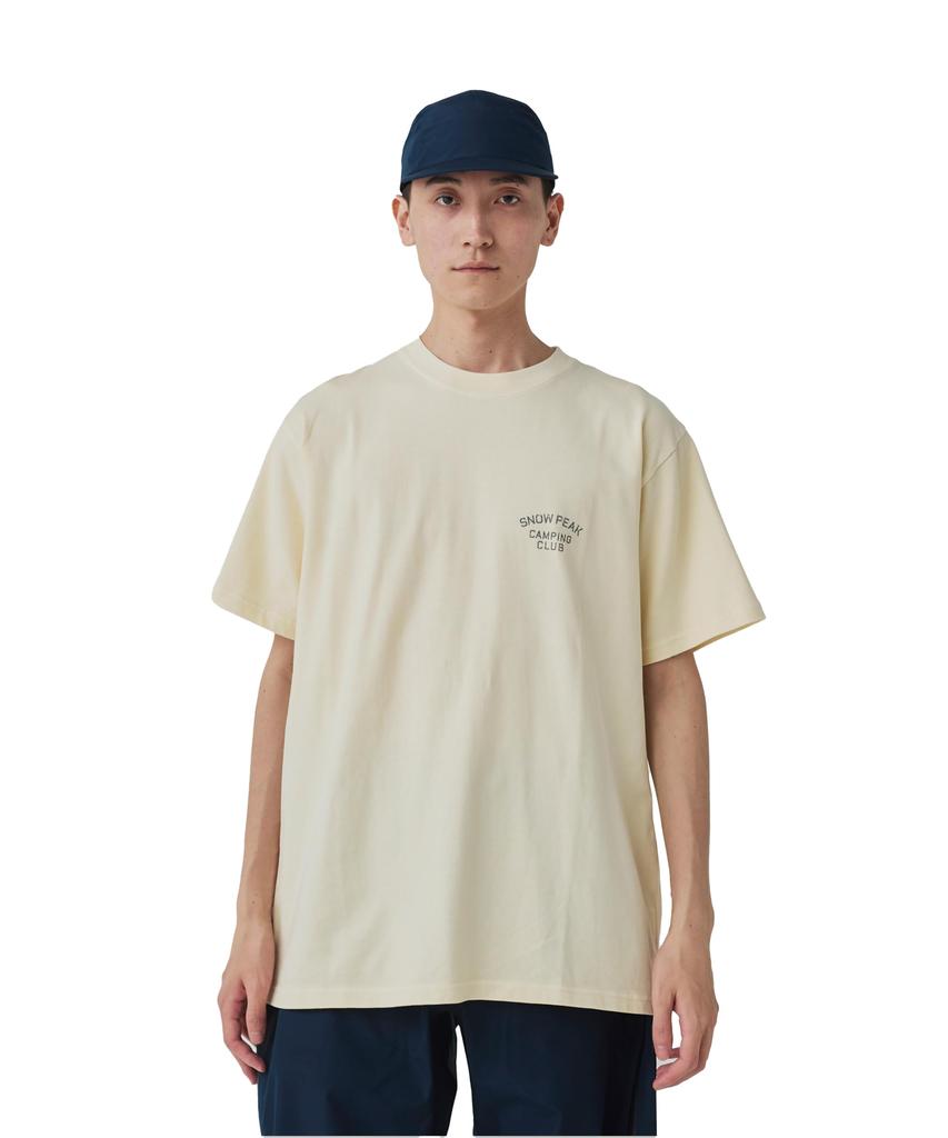 Snow Peak Recycled Cotton Dyed T-Shirt SPC Size S Light Beige TS-25SU202 Festival Camping Outdoor