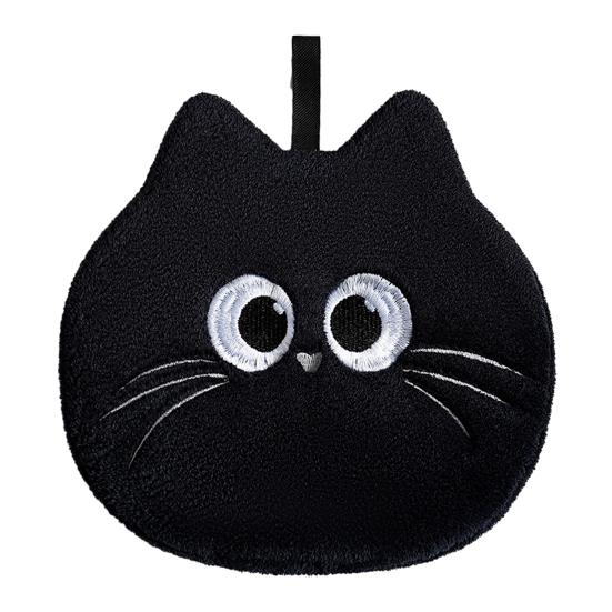 Cartoon Hand Towel Soft Absorbent Towel with Embroidered Eyes Kids Cute Hand Towel with Hanging Loop for Kitchen Bathroom