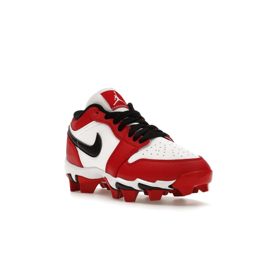 Scarpe da ginnastica Air Jordan 1 Low Cleat GS Chicago per bambini Bianco Rosso Palestra Nero HF6885-106