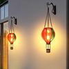 Solar Hot Air Balloon Hanging Lantern Waterproof Night Light for Garden Patio & Bistro Auto On/Off Warm Glow Energy-Saving Outdoor Decor for Yard &