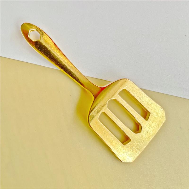 LOL Teamfight Tactics Golden Spatula Keychain Pendant - Trendy Personalized Gift Shovel Decoration Without Ring