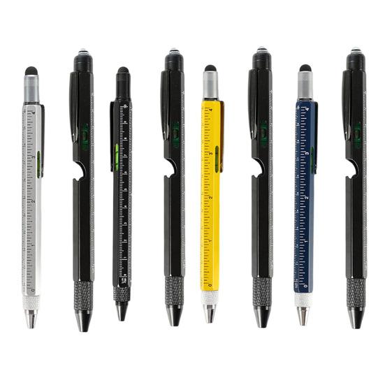 2 Pcs 9-in-1 Multi-Tool Pen Cool Pen Set with LED Light Pliers Screwdrivers Bottle Opener Christmas Birthday Father's Day