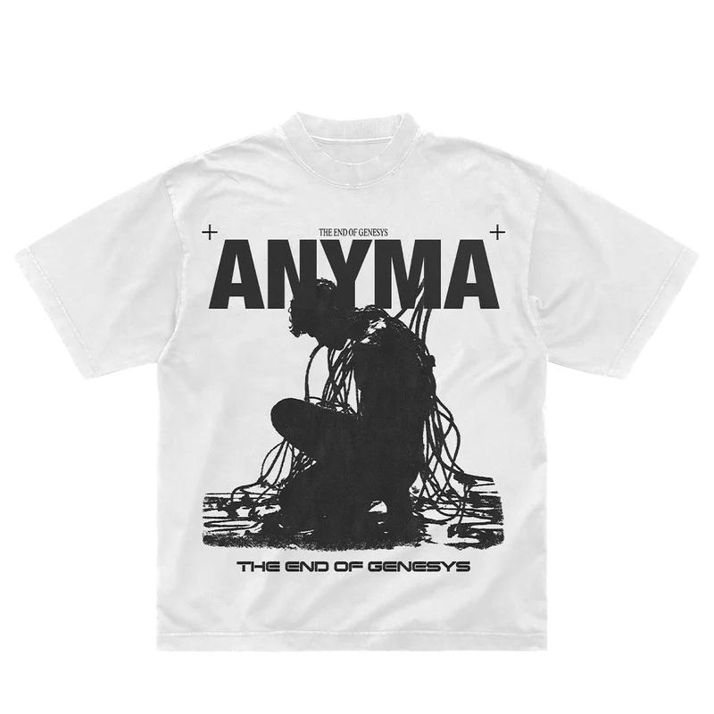 

2025 Summer Dj Anyma THE END OF GENESYS Men Cotton Short Sleeved T-shirts for Fan High Quality Unseix Oversize T-shirt M