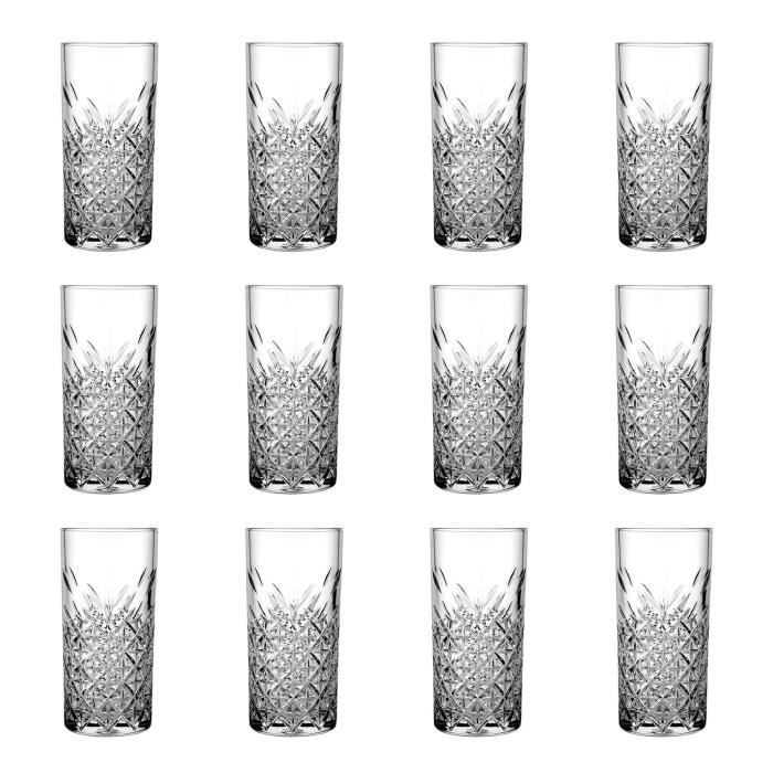 Verre à long drink - ICH-ZAPFE.DE - Timeless - 12 pièces - Verre plat - 295 ml