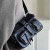 Trendy Women's Underarm Baguette Motorcycle Shoulder Bag