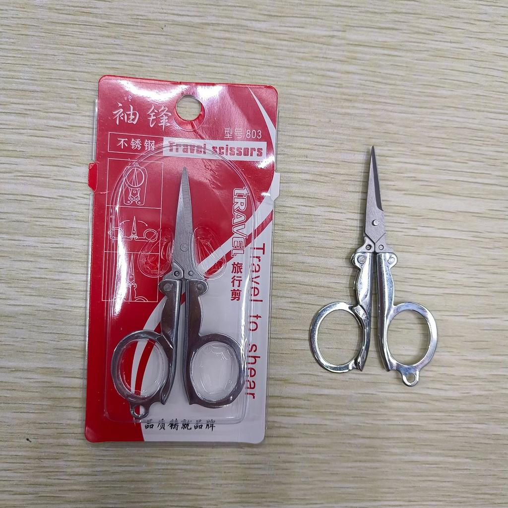 Tragbare Faltbare Kleine Schere aus Edelstahl Angelschere Angelschnur Schere Büro Schüler Schere Faden Schneider Direktverkauf