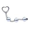 Adult Supplies Sexy SM Back Court Metal Butt Plug Pull Beads Anal Plug Sex Toy Sex Product Masturbation Heart-Shaped Pull Beads
