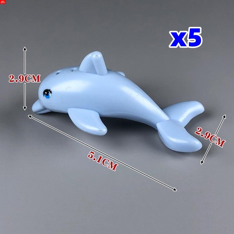 MOC Bricks Ocean Animal Plant Coral Sea Scene Shark Octopus Manta Fish Clownfish Building Blocks Toys Children Gift