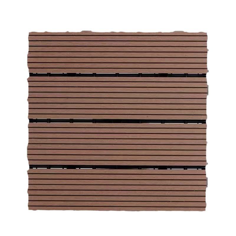 Waterproof Anti-Corrosion Outdoor Wood-Plastic Garden Flooring for Easy Self-Laying 