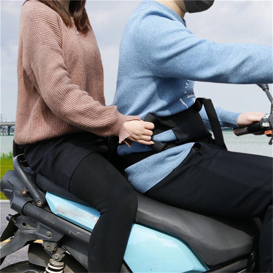 High Strength Bicycle Motorcycle Scooters Safety Strap Passenger Seat Belt Strap Harness Adjustable Motor Parts For Kids Child