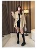 Spring 2025 Slimming French Trench Coat in Plus Sizes - Women's Light Luxury Casual Fashion