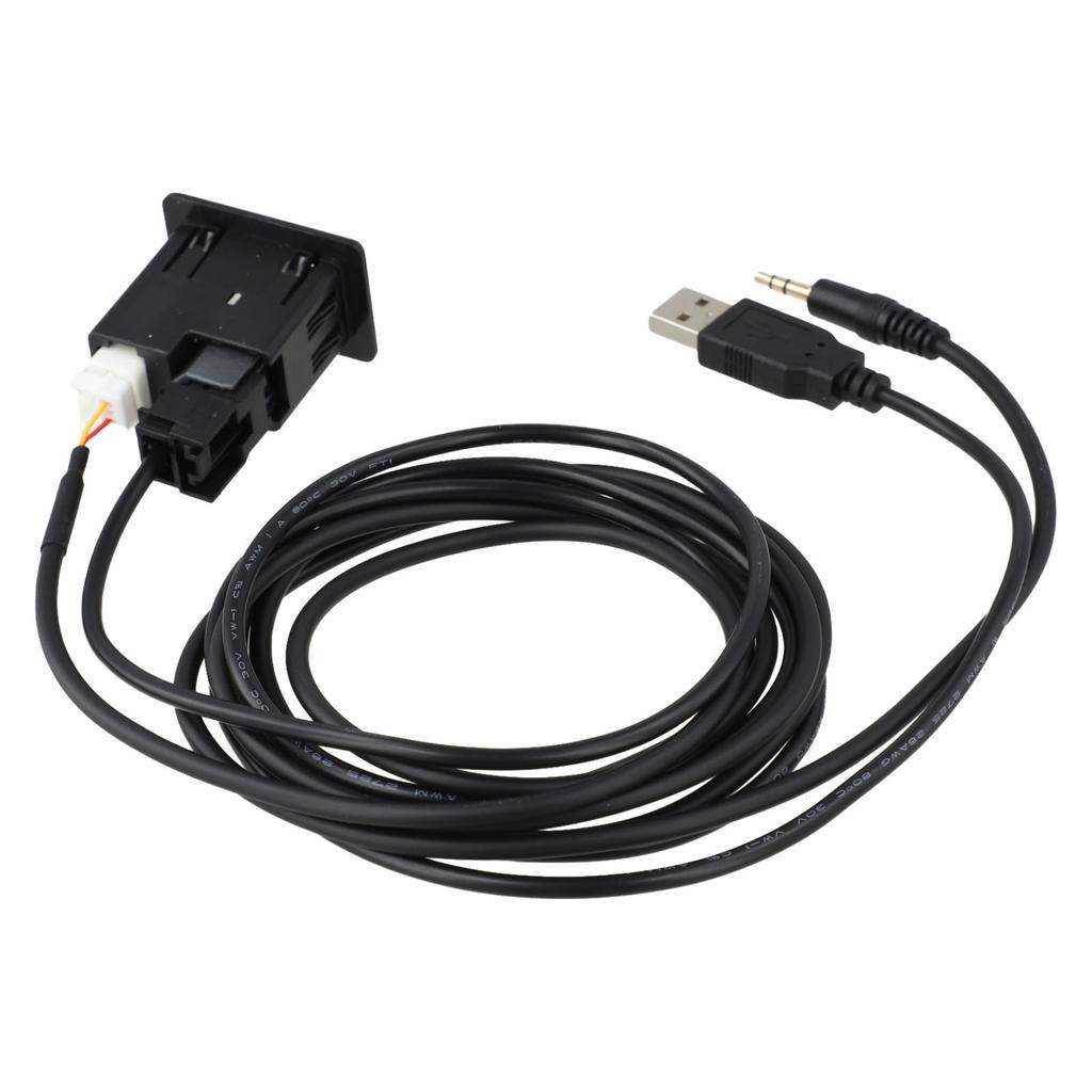 AUX Audio Socket with USB Cable for Nissan 280234BA0B 2013 2019 Quick Use