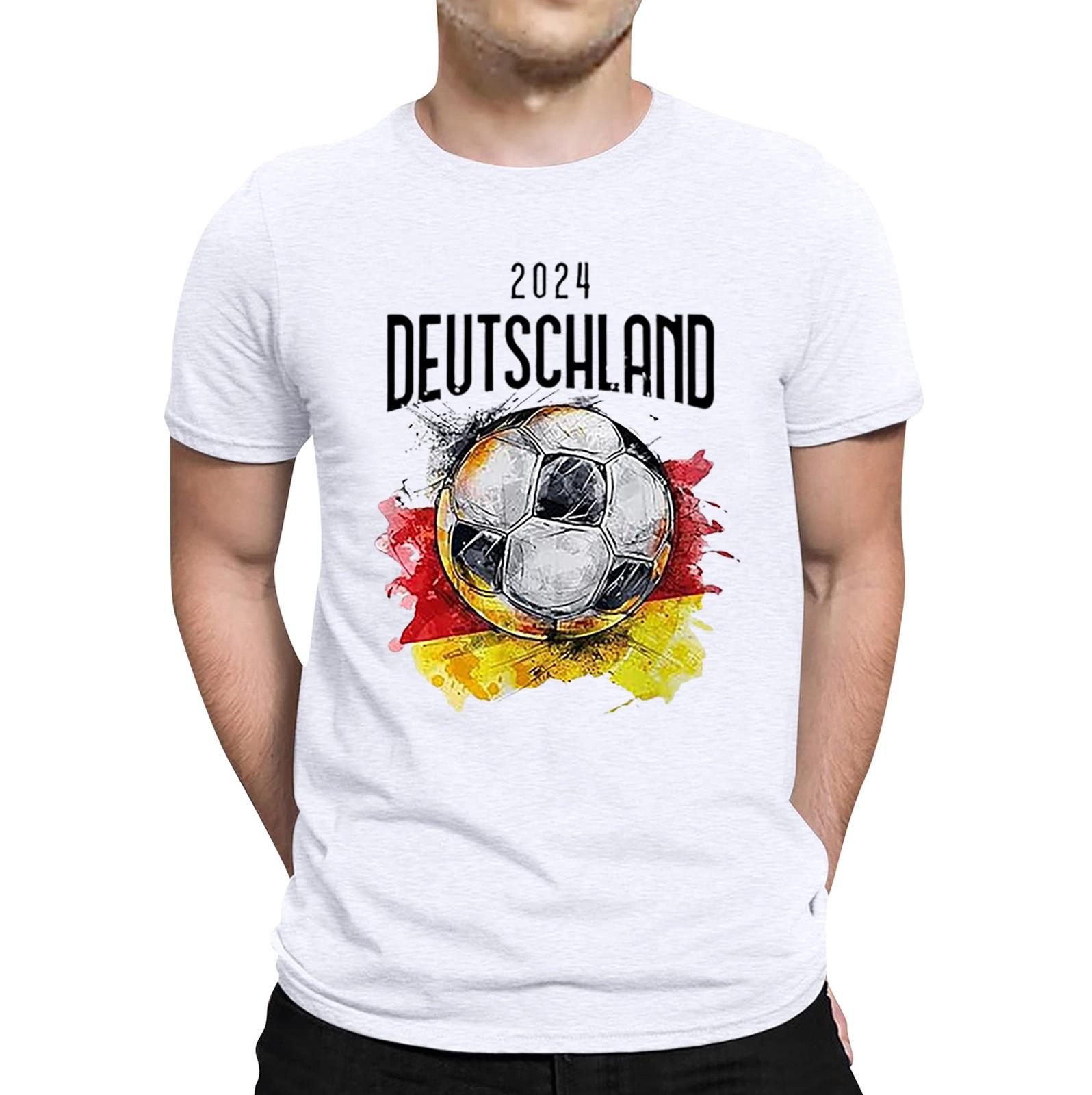 

Мужская повседневная свободная футболка с принтом, пуловер с круглым вырезом, топ с короткими рукавами XL белый