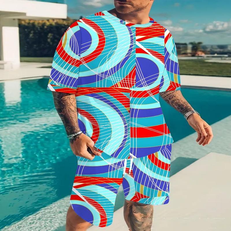 Plus size men's summer casual suits