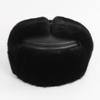 New Winter Men Outdoor Real Mink Fur Bomber Hats Male Super Warm 100% Natural Mink Fur Hat Luxury Man Real Sheepskin Leather Cap
