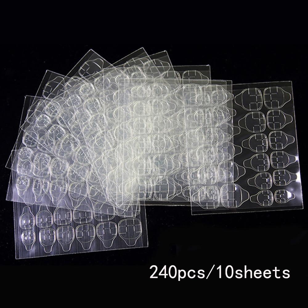 Double Side Nail Glue Sticker Adhesive Tabs for Fake Nails Supre Sticky Waterproof Breathable Nail Jelly Glue