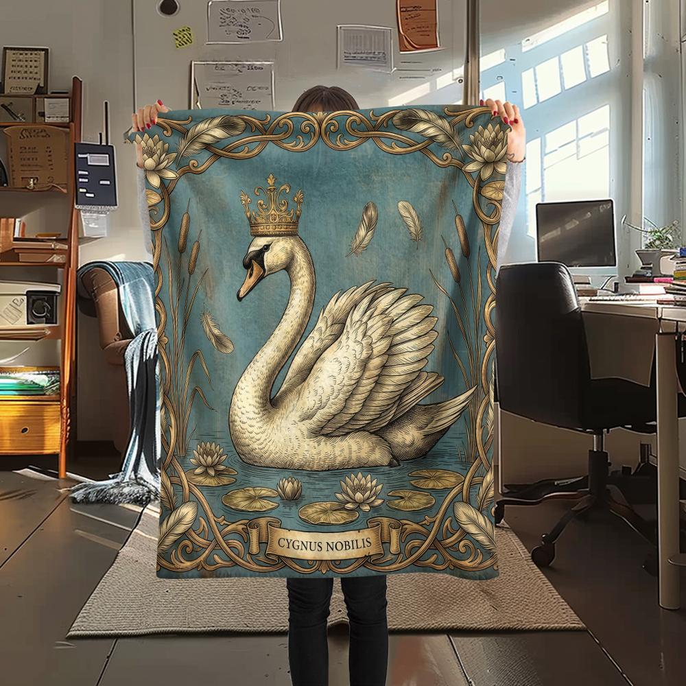 

Retro Dark Gothic Animal Print Flannel Blanket High quality Comfortable for All Seasons Home Decor Warmth and Comfort Perfect for Christmas Gifts 80cm x 120cm