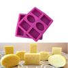 Kitchen Creative Handmade Molds 6 Hole 3D Candle Mold Silicone Soap Making Mold Candle Shaping Resin Craft Home Decor Mold